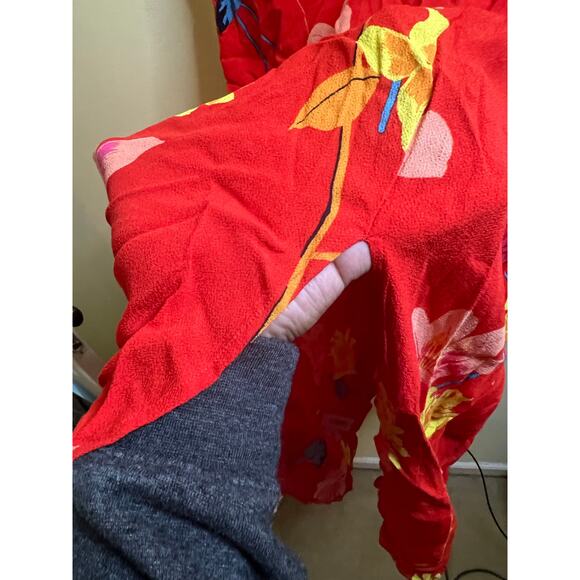 Loft Plus Red Floral Dress w/slit Size 22 - Picture 4 of 6